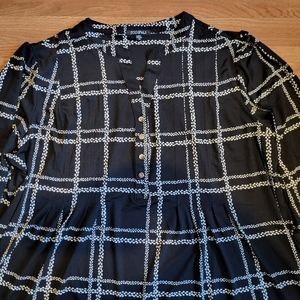 Dress barn 3x checker blouse